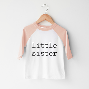Little Sister Toddler Shirt - Cute Minimalist Kids Shirt