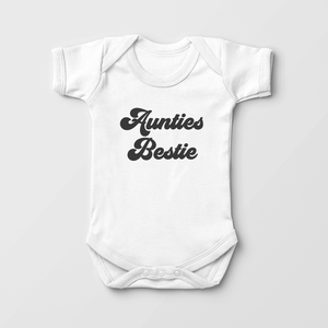 Auntie's Bestie Onesie - Cute Retro Favorite Aunt Baby Onesie