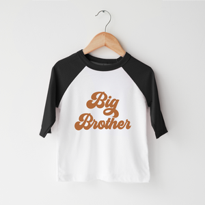 Big Brother Toddler Shirt - Cute Retro Big Brother Kids Shirt