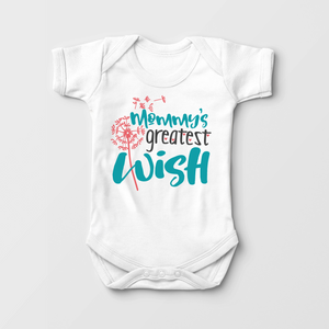 Mommy's Greatest Wish Baby Onesie® - Cute Mother's Day Onesie® , Mom Onesie®