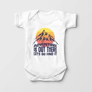 Adventure Is Out There Baby Onesie - Cute Hiking Bodysuit