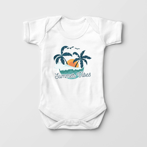 Summer Vibes Baby Onesie - Cute Beach Bodysuit