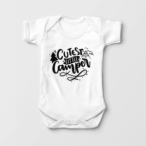 Cutest Little Camper Baby Onesie - Cute Camping Bodysuit