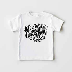 Cutest Little Camper Kids Shirt - Camping Toddler Shirt