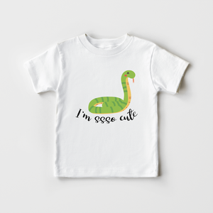 I'm Ssso Cute Kids Shirt - Funny Snake Toddler Shirt