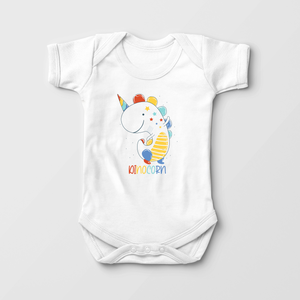 Dinocorn Baby Onesie - Funny Dinosaur Bodysuit