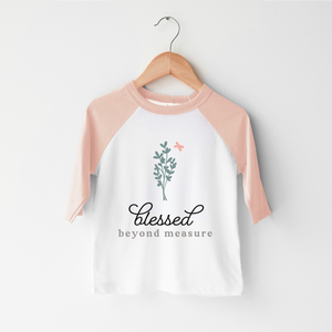 Blessed Beyond Measure Kids Shirt - Cute Religious Toddler Shirt