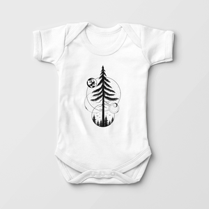 Modern Tree Baby Onesie - Cute Nature Lover Bodysuit