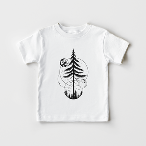 Modern Tree Kids Shirt - Minimalist Hiking Toddler Shirt