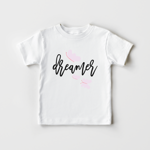 Dreamer Toddler Girl Shirt - Cute Butterfly Kids Shirt