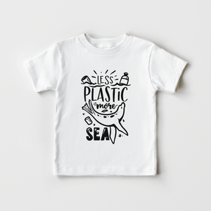 Less Plastic More Sea Kids Shirt - Save The Oceans Toddler Shirt
