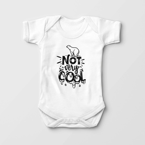 Not Very Cool Baby Onesie - Global Warming Activist Bodysuit