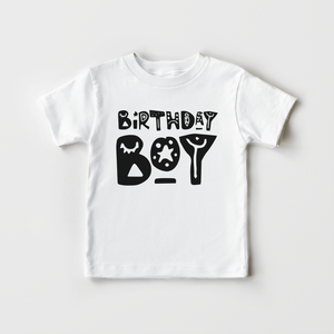 Birthday Boy Kids Shirt - Modern Birthday Boy Toddler Shirt