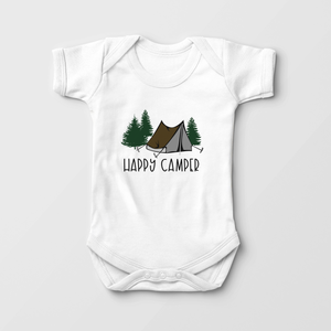 Happy Camper Baby Onesie - Cute Camping Bodysuit
