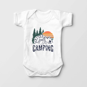 Let's Go Camping Baby Onesie - Cute Little Camper Bodysuit