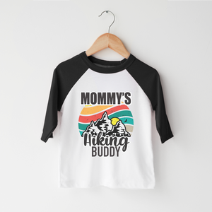 Mommy's Hiking Buddy Kids Shirt - Cute Hiking Toddler Shirt