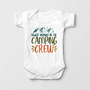 New To The Camping Crew Baby Onesie - Cute Adventure Bodysuit