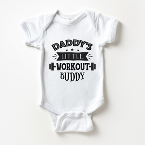 Daddy's Workout Buddy Baby Onesie - Cute Fathers Day Bodysuit