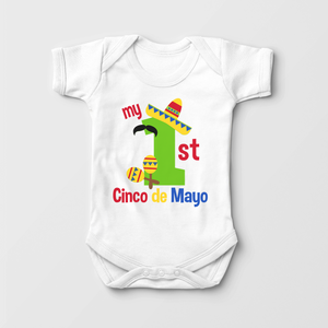 1st Cinco De Mayo Baby Boy Onesie - Cute Mexican Bodysuit