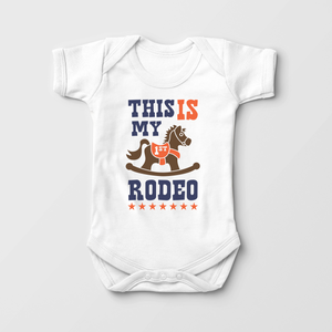 This Is My First Rodeo Baby Onesie - Cute Horse Bodysuit