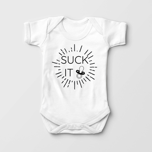 Suck It Baby Onesie - Funny Baby Bodysuit