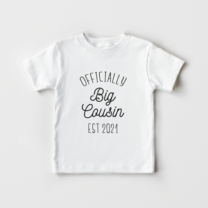 Officially Big Cousin Kids Shirt - Cute Cousin Announcement Toddler Shirt