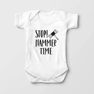 Stop! Hammer Time Baby Onesie - Funny 90's Music Bodysuit