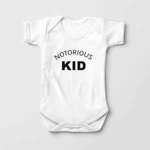 Notorious KID Baby Onesie - Funny 90's Music Bodysuit
