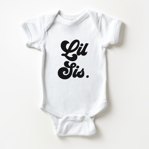 Lil Sis Baby Onesie - Cute Little Sister Retro Bodysuit