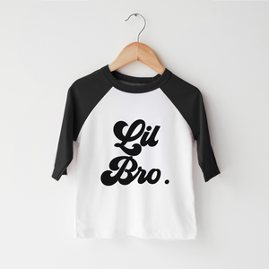 Lil Bro Kids Shirt - Retro Little Brother Toddler Shirt
