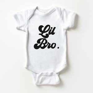 Lil Bro Baby Onesie - Retro Little Brother Bodysuit