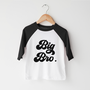 Big Bro Kids Shirt - Retro Big Brother Toddler Shirt