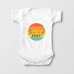 Retro Surf Baby Onesie - Cute Summer Bodysuit
