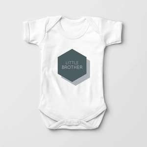 Little Brother Baby Boy Onesie - Modern Little Brother Bodysuit