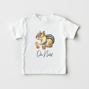 Oh, Nuts! Cute Kids Shirt - Funny Squirrel Toddler Shirt