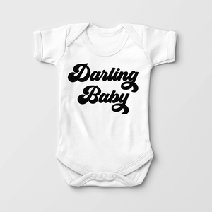 Darling Baby Onesie - Cute Retro Baby Bodysuit