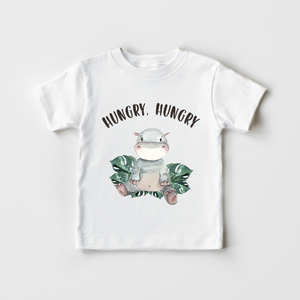 Hungry, Hungry Hippo Kids Shirt - Funny Animal Toddler Shirt