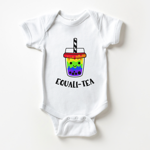 Equali-tea Baby Onesie - Cute Pride Boba Tea Bodysuit