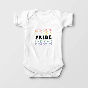 Retro Pride Baby Onesie - Cute LGBT Bodysuit
