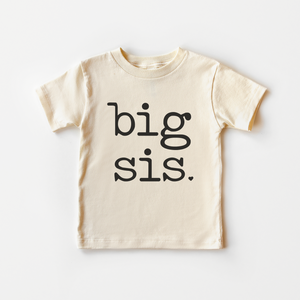 Big Sis Toddler Shirt - Minimal Sibling Kids Tee