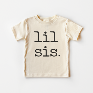 Lil Sis Toddler Shirt - Minimal Sibling Kids Tee