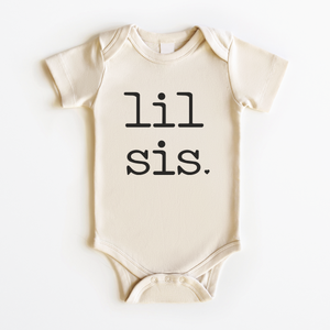 Lil Sis Baby Onesie - Minimal Sibling Bodysuit