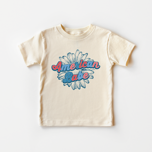 American Babe Toddler Shirt - Retro Patriotic Kids Tee