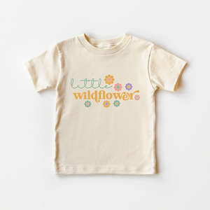Little Wildflower Toddler Shirt - Boho Girls Kids Tee