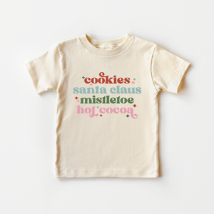 Christmas List Toddler Shirt - Retro Holiday Kids Tee