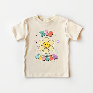 Retro Big Sister Toddler Shirt - Smiley Face Kids Tee