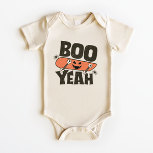 Boo Yeah Baby Onesie - Retro Halloween Bodysuit