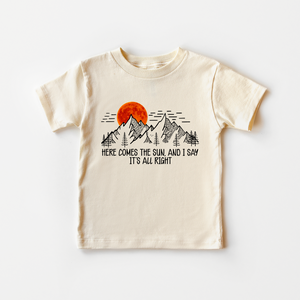 Here Comes The Sun Toddler Shirt - Boho Natural Kids Tee