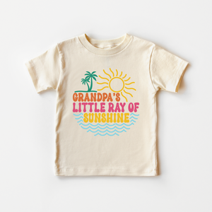 Grandpa's Ray of Sunshine Toddler Shirt - Retro Summer Kids Tee