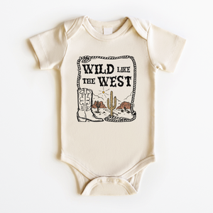 Wild Like the West Baby Onesie - Natural Desert Bodysuit